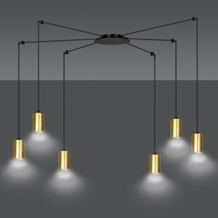 Lampa wisząca "Pająk" Glamour Traker VI - Emibig | Złoto