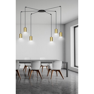 Lampa wisząca "Pająk" Glamour Traker VI - Emibig | Złoto