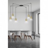 Lampa wisząca "Pająk" Glamour Traker VI - Emibig | Złoto