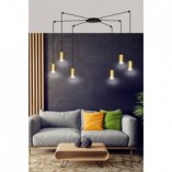 Lampa wisząca "Pająk" Glamour Traker VI - Emibig | Złoto