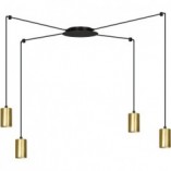 Lampa wisząca "Pająk" Glamour Emibig - Złoto i Czarno