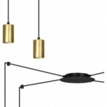 Lampa wisząca "Pająk" Glamour Emibig - Złoto i Czarno