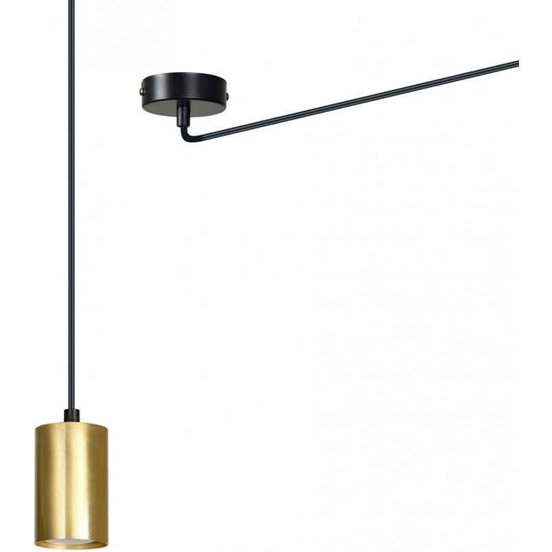 Lampa wisząca Pająk Glamour | Emibig Traker Złoto-Czarna