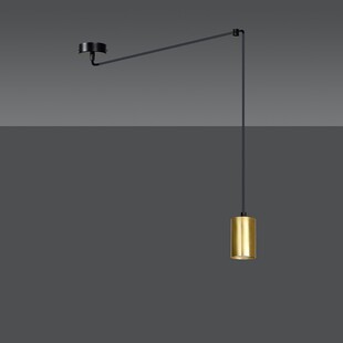 Lampa wisząca Pająk Glamour | Emibig Traker Złoto-Czarna