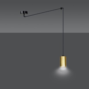 Lampa wisząca Pająk Glamour | Emibig Traker Złoto-Czarna