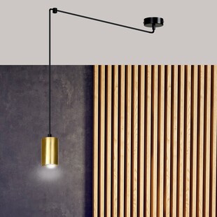 Lampa wisząca Pająk Glamour | Emibig Traker Złoto-Czarna
