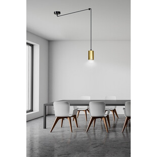 Lampa wisząca Pająk Glamour | Emibig Traker Złoto-Czarna