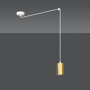 Lampa wisząca "Pająk" Glamour Traker - Emibig | Złoto i Biało