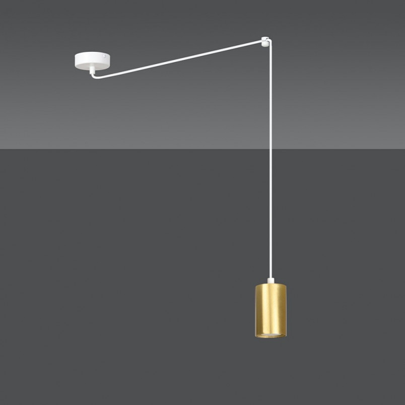 Lampa wisząca "Pająk" Glamour Traker - Emibig | Złoto i Biało