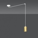 Lampa wisząca "Pająk" Glamour Traker - Emibig | Złoto i Biało
