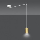 Lampa wisząca "Pająk" Glamour Traker - Emibig | Złoto i Biało
