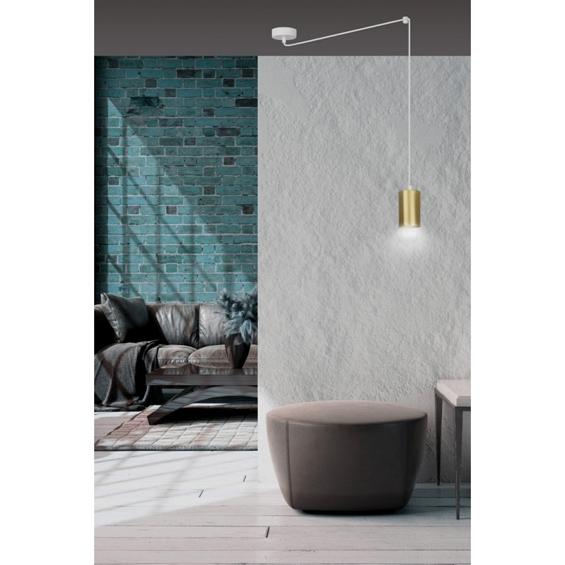 Lampa wisząca "Pająk" Glamour Traker - Emibig | Złoto i Biało