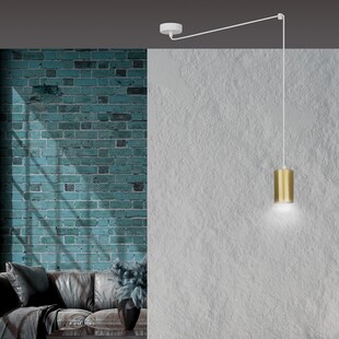 Lampa wisząca "Pająk" Glamour Traker - Emibig | Złoto i Biało