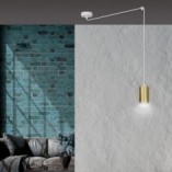 Lampa wisząca "Pająk" Glamour Traker - Emibig | Złoto i Biało