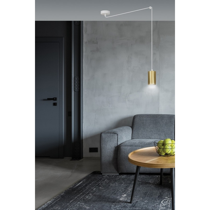 Lampa wisząca "Pająk" Glamour Traker - Emibig | Złoto i Biało