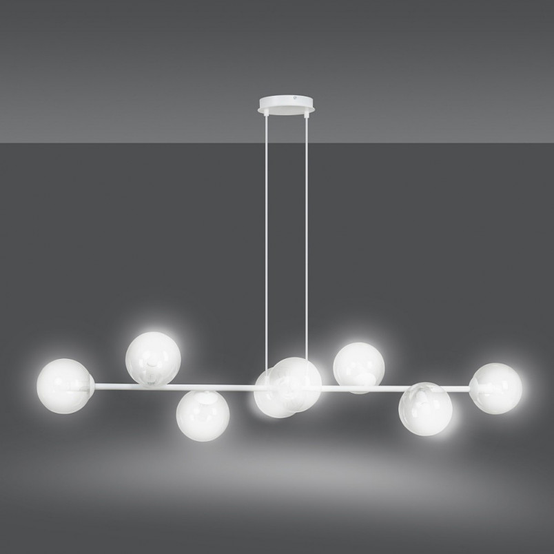 Lampa wisząca Rossi VIII - szklane kule | Emibig