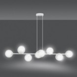 Lampa wisząca Rossi VIII - szklane kule | Emibig
