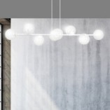 Lampa wisząca Rossi VIII - szklane kule | Emibig