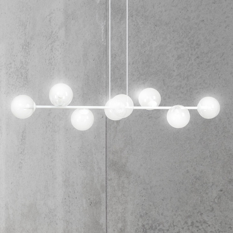 Lampa wisząca Rossi VIII - szklane kule | Emibig