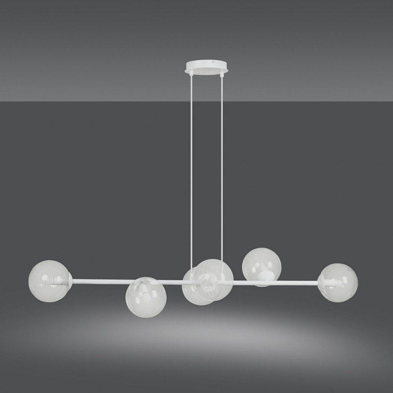 Lampa wisząca Rossi VI - szkło, 110cm | Emibig