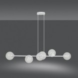 Lampa wisząca Rossi VI - szkło, 110cm | Emibig