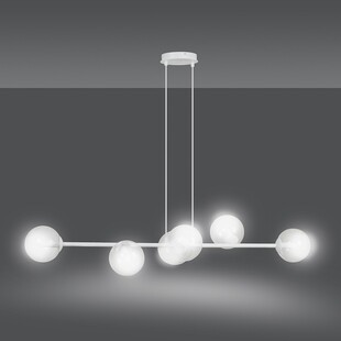 Lampa wisząca Rossi VI - szkło, 110cm | Emibig