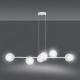Lampa wisząca Rossi VI - szkło, 110cm | Emibig