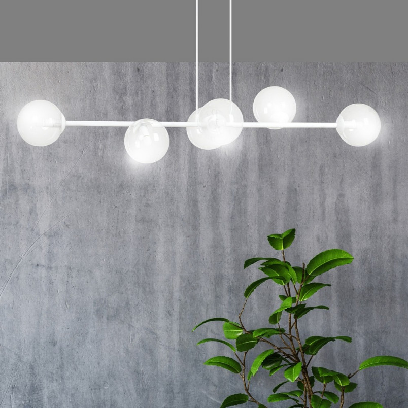 Lampa wisząca Rossi VI - szkło, 110cm | Emibig