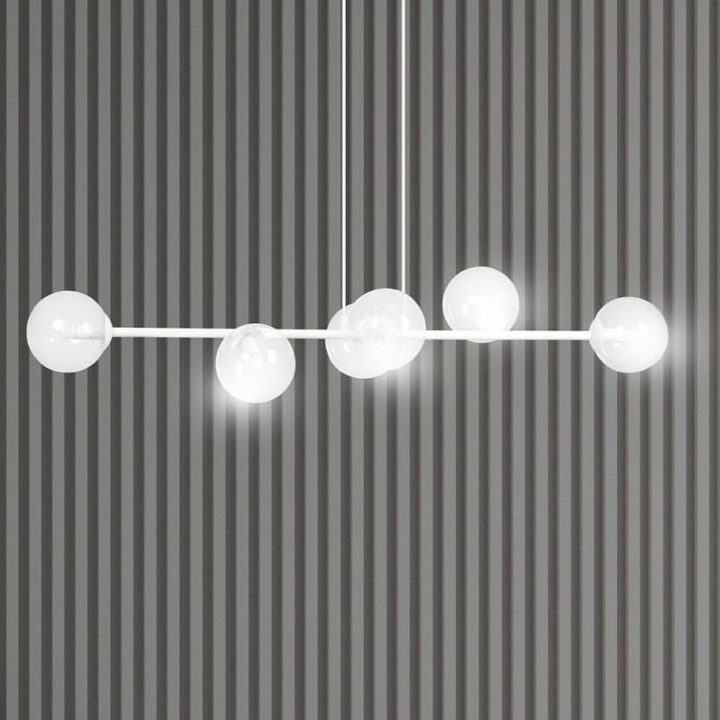 Lampa wisząca Rossi VI - szkło, 110cm | Emibig
