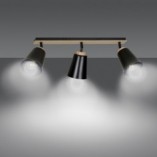 Reflektor sufitowy Atlas III czarny | Emibig - Skandynawski Design