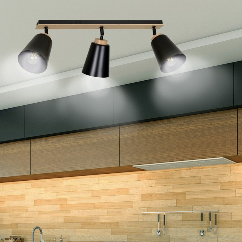Reflektor sufitowy Atlas III czarny | Emibig - Skandynawski Design