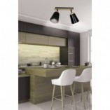 Reflektor sufitowy Atlas II czarny | Skandynawska lampa Emibig