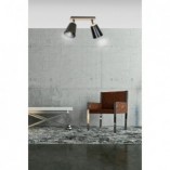 Reflektor sufitowy Atlas II czarny | Skandynawska lampa Emibig