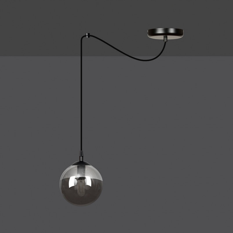 Lampa wisząca szklana kula Gigi 14cm - Emibig