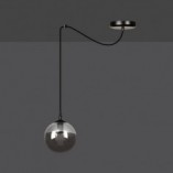 Lampa wisząca szklana kula Gigi 14cm - Emibig