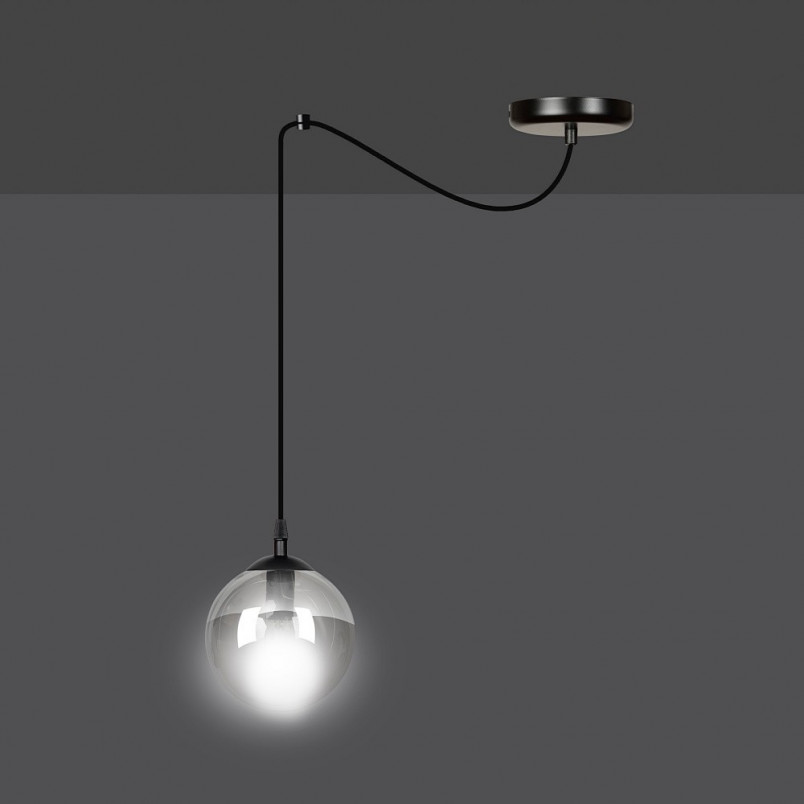 Lampa wisząca szklana kula Gigi 14cm - Emibig