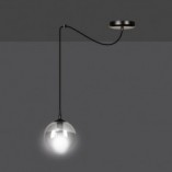 Lampa wisząca szklana kula Gigi 14cm - Emibig