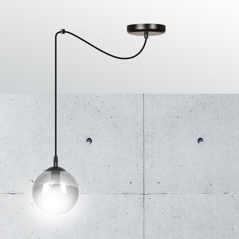 Lampa wisząca szklana kula Gigi 14cm - Emibig