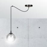 Lampa wisząca szklana kula Gigi 14cm - Emibig