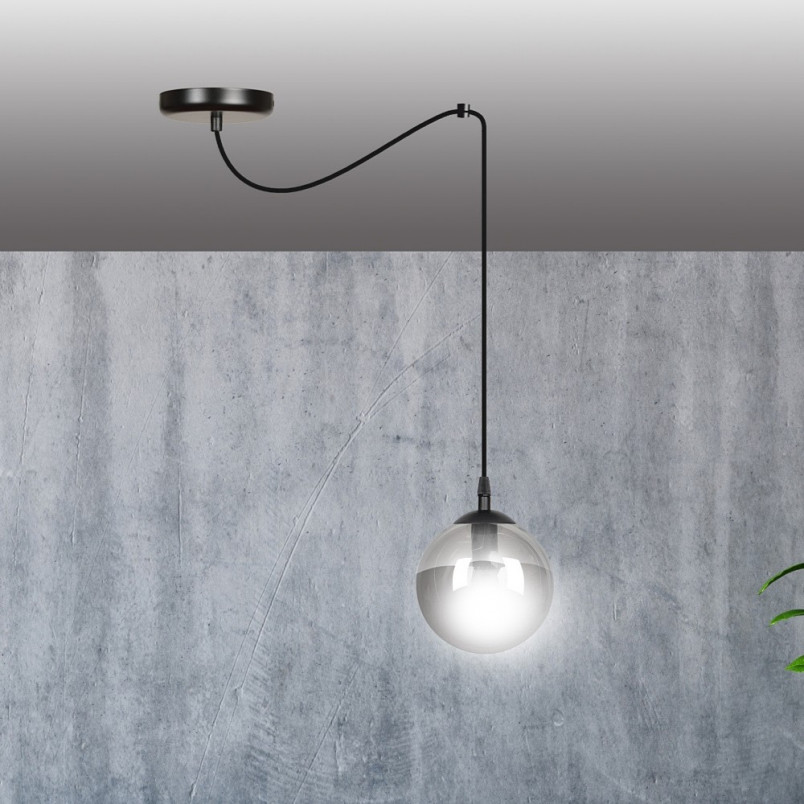 Lampa wisząca szklana kula Gigi 14cm - Emibig