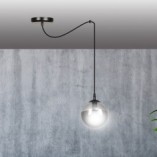Lampa wisząca szklana kula Gigi 14cm - Emibig