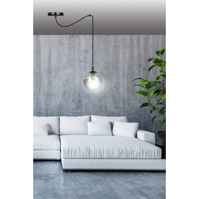 Lampa wisząca szklana kula Gigi 14cm - Emibig