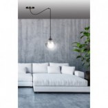 Lampa wisząca szklana kula Gigi 14cm - Emibig
