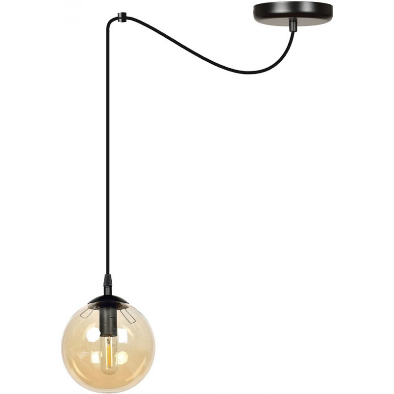 Lampa wisząca szklana kula Gigi 14cm - Emibig