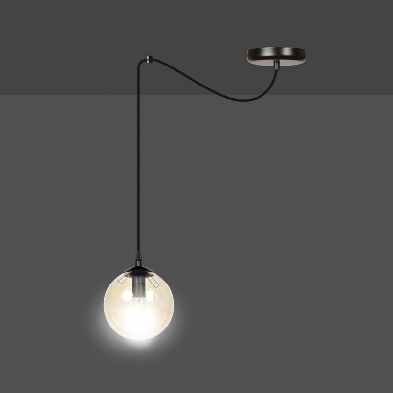 Lampa wisząca szklana kula Gigi 14cm - Emibig