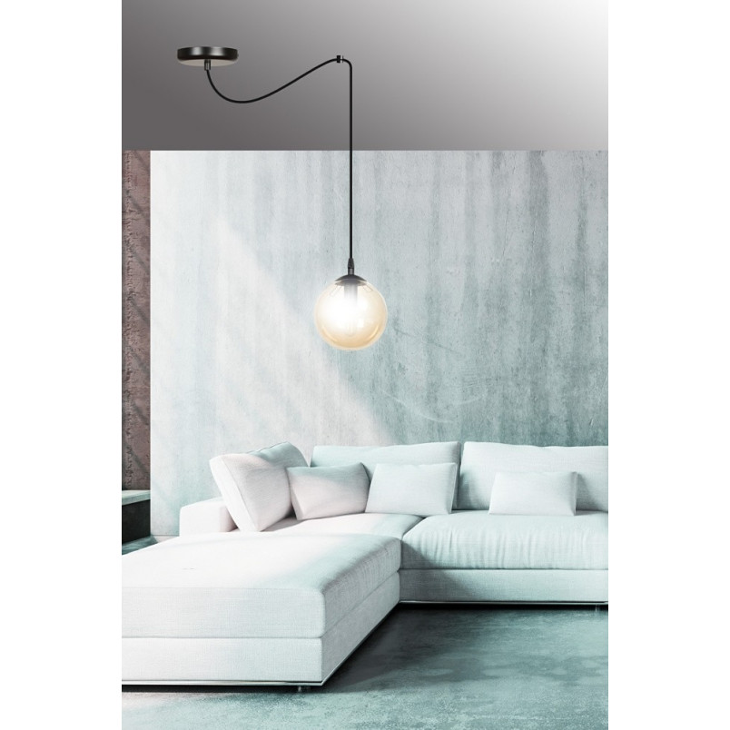 Lampa wisząca szklana kula Gigi 14cm - Emibig