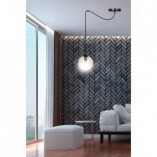 Lampa wisząca szklana kula Gigi 14cm - Emibig