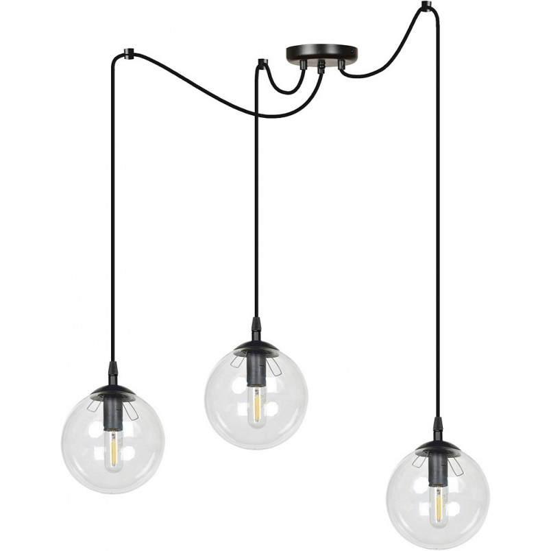Lampa wisząca Gigi III - 3 szklane kule | Emibig