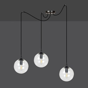 Lampa wisząca Gigi III - 3 szklane kule | Emibig