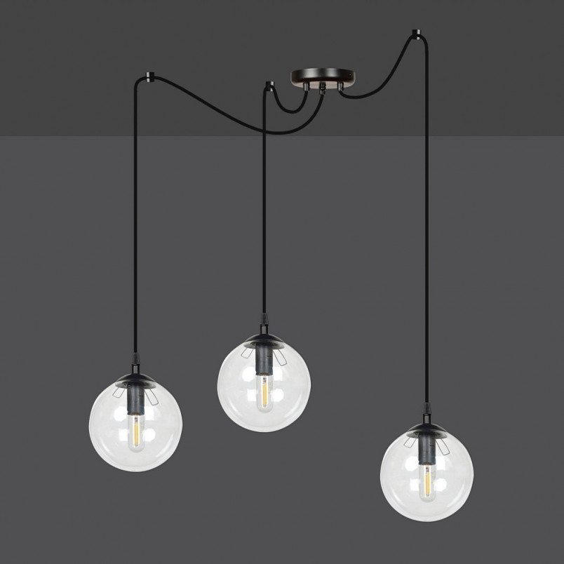Lampa wisząca Gigi III - 3 szklane kule | Emibig
